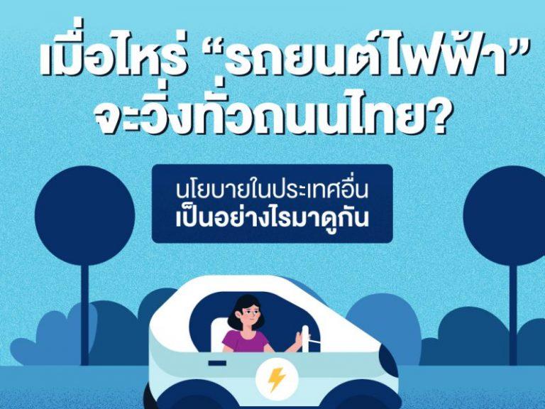 นโยบาย“รถยนต์ไฟฟ้า” ของไทยเปรียบเทียบกับต่างประเทศ