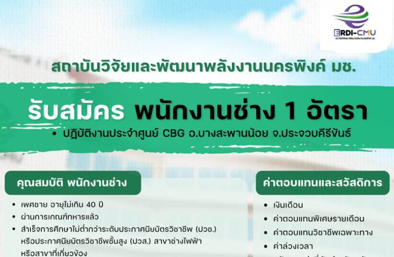 ประกาศ : รับสมัครบุคคลเพื่อสอบคัดเลือกเป็นพนักงานมหาวิทยาลัย  ตำแหน่ง นักทรัพยากรบุคคล