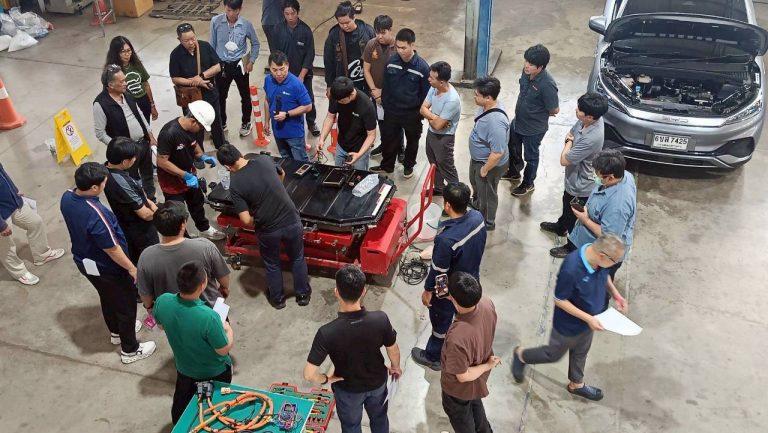 รวมภาพความประทับใจตลอดการอบรม ในโครงการจ้างเหมาการพัฒนาศักยภาพผู้เชี่ยวชาญและแรงงานทักษะสูง (Up Skill) เพื่อเข้าสู่อุตสาหกรรมยานยนต์ไฟฟ้า ปีงบประมาณ 2569 รอบที่ 2