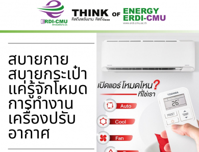 สบายกาย สบายกระเป๋า            แค่รู้จักโหมดการทำงานแอร์