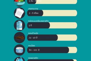 ขยะแต่ละชนิดใช้เวลาย่อยสลายเท่าไร